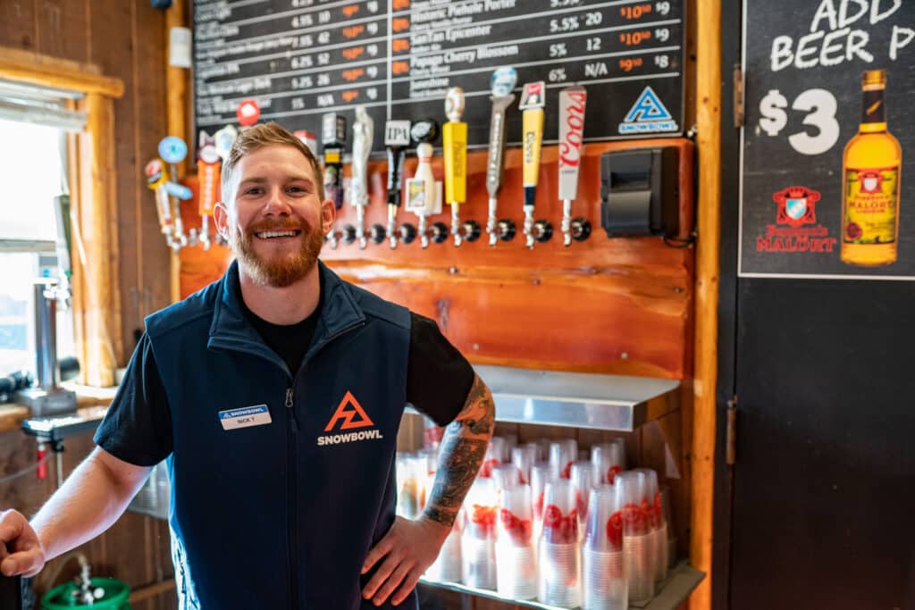 Bartender at Arizona Snowbowl.