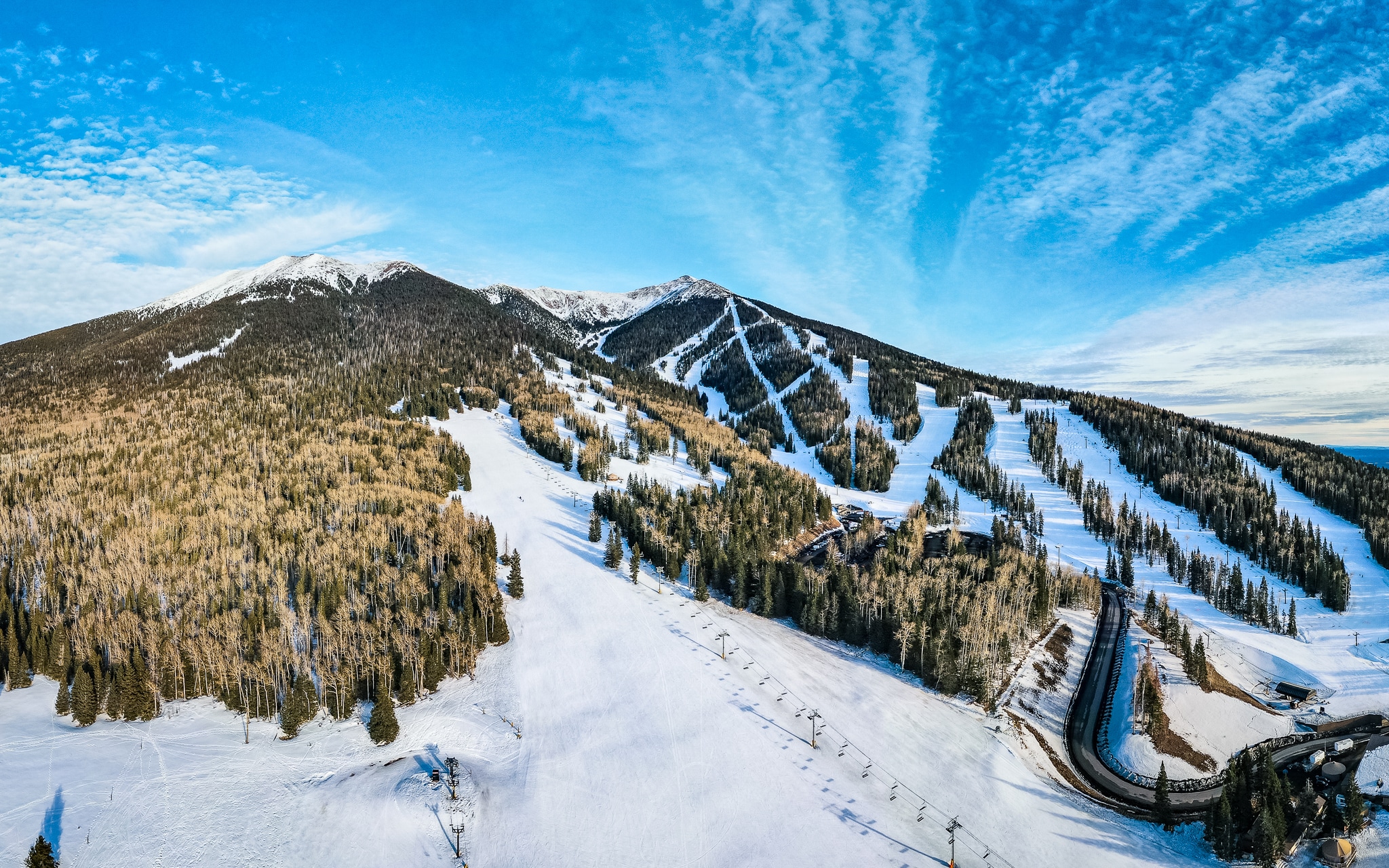 Drone photo of Arizona Snowbowl.