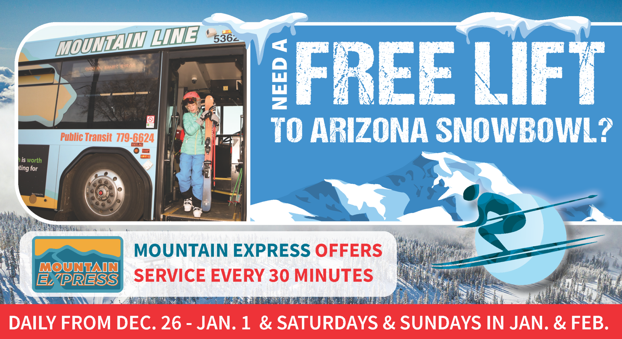 FREE Flagstaff Shuttle Arizona Snowbowl