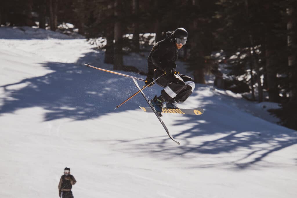 Skier Jumping at Arizona Snowbowl