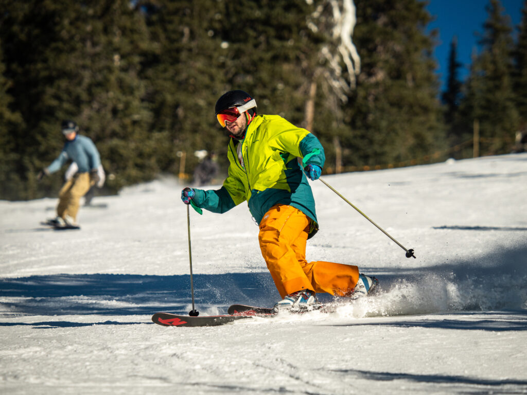 Skier at Arizona Snowbowl.