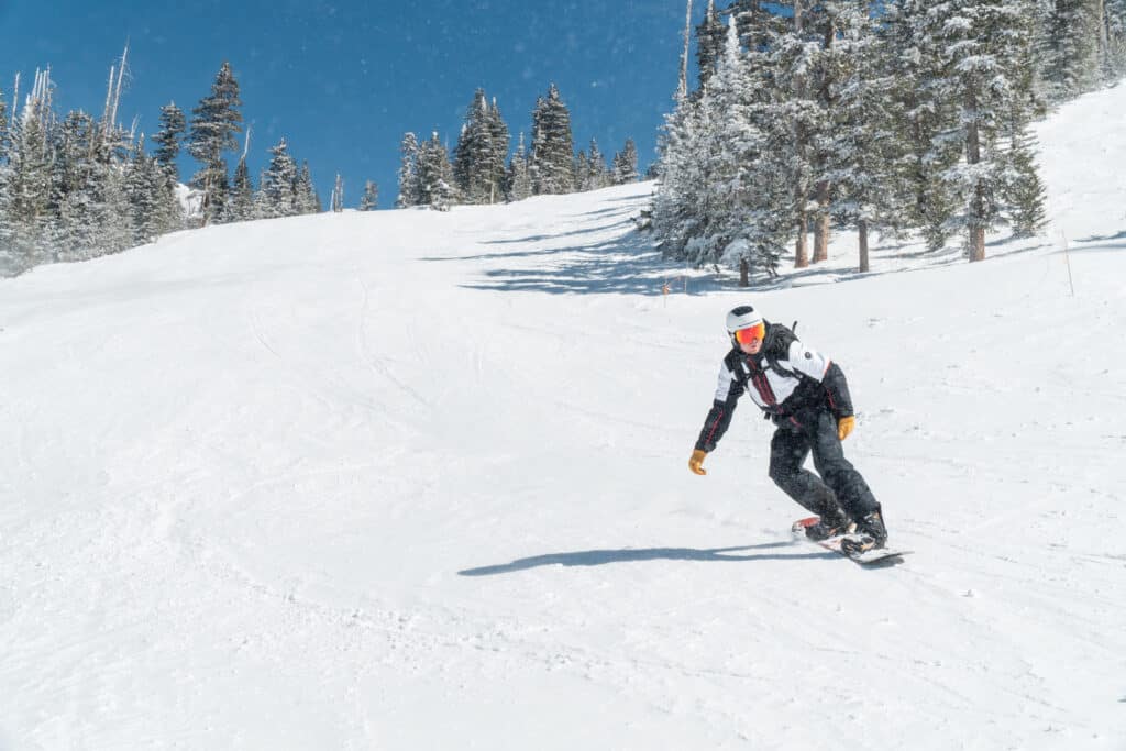 Male Snowboarder at Arizona Snowbowl.