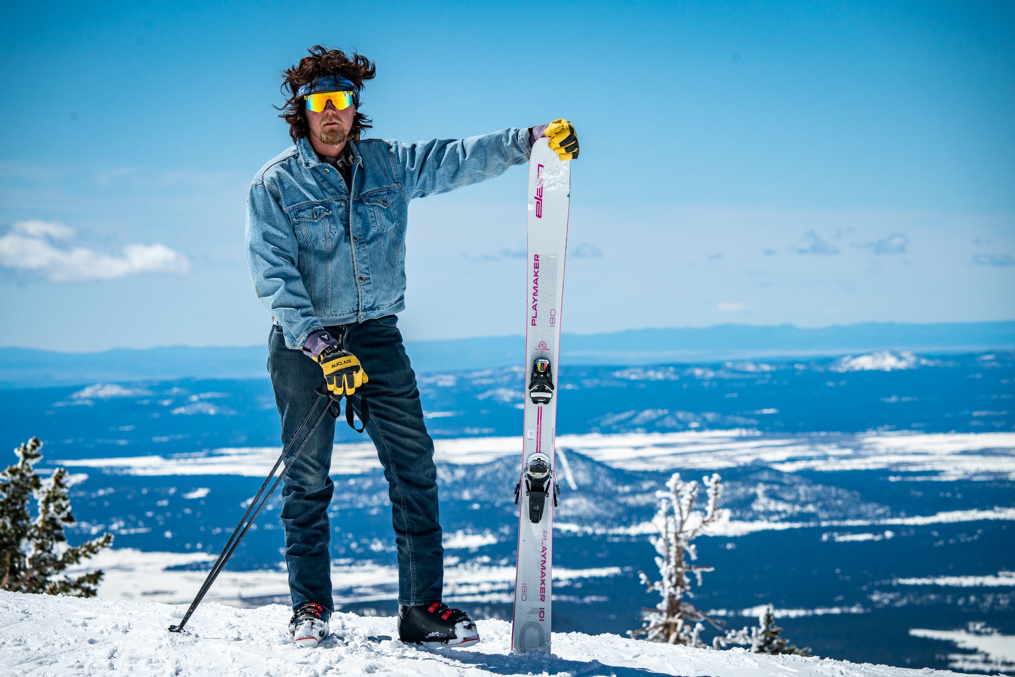 Retro Skier at Arizona Snowbowl