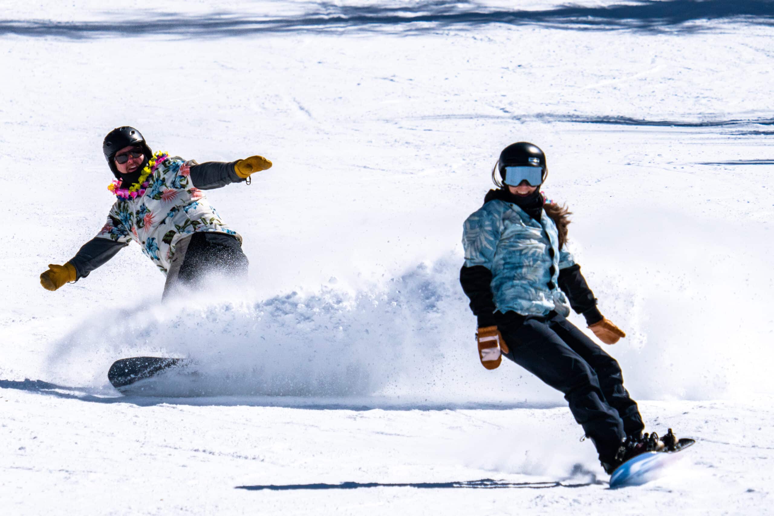 Two Snowboarders at Snowbowl