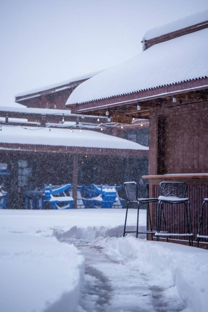 Snow at Agassiz Lodge