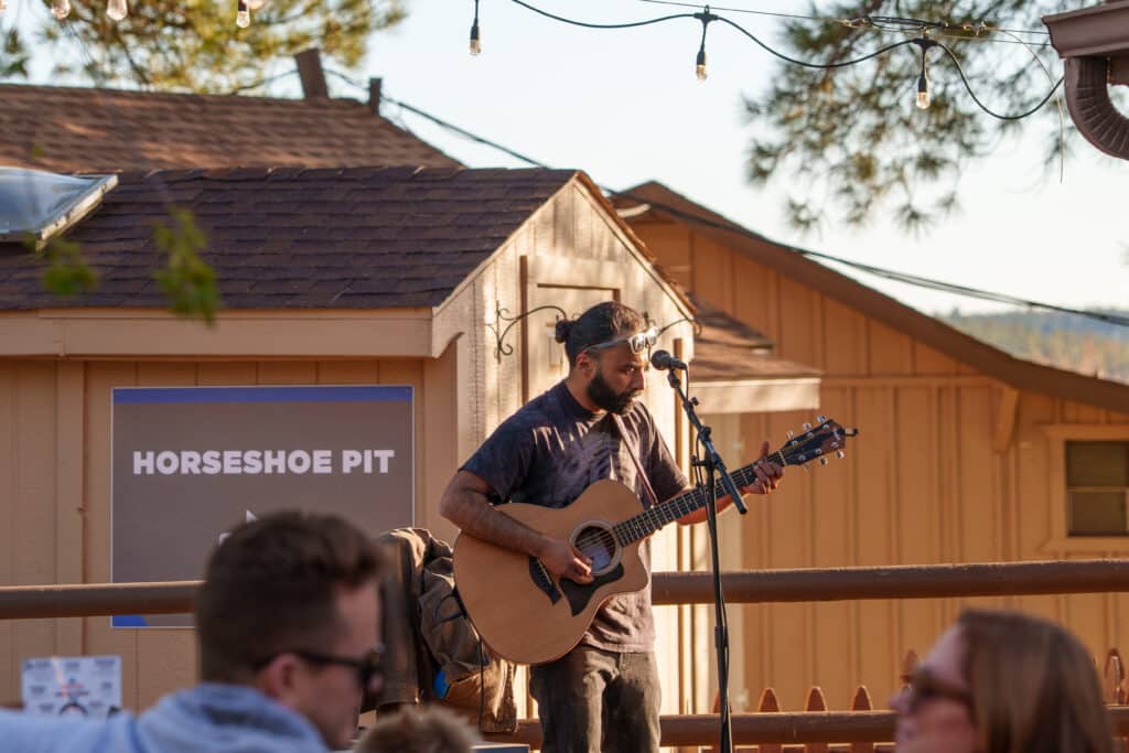 Local Artist Seenan Playing at Basecamp
