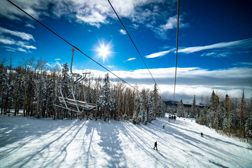 View from the chairlift: Hart Prairie going down