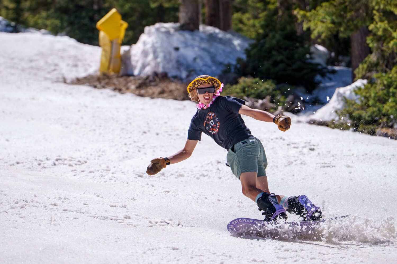 Snowboarder at Snowbowl