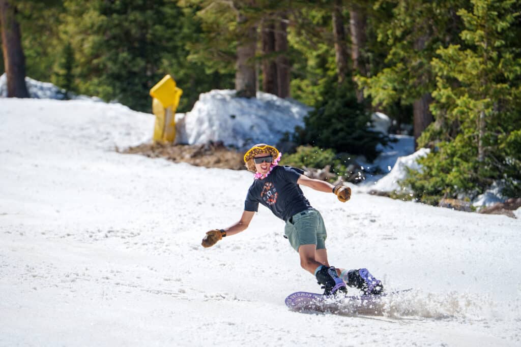 Snowboarder at Snowbowl