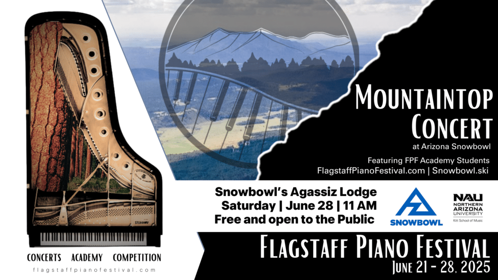 Mountain Top Piano Concert Poster