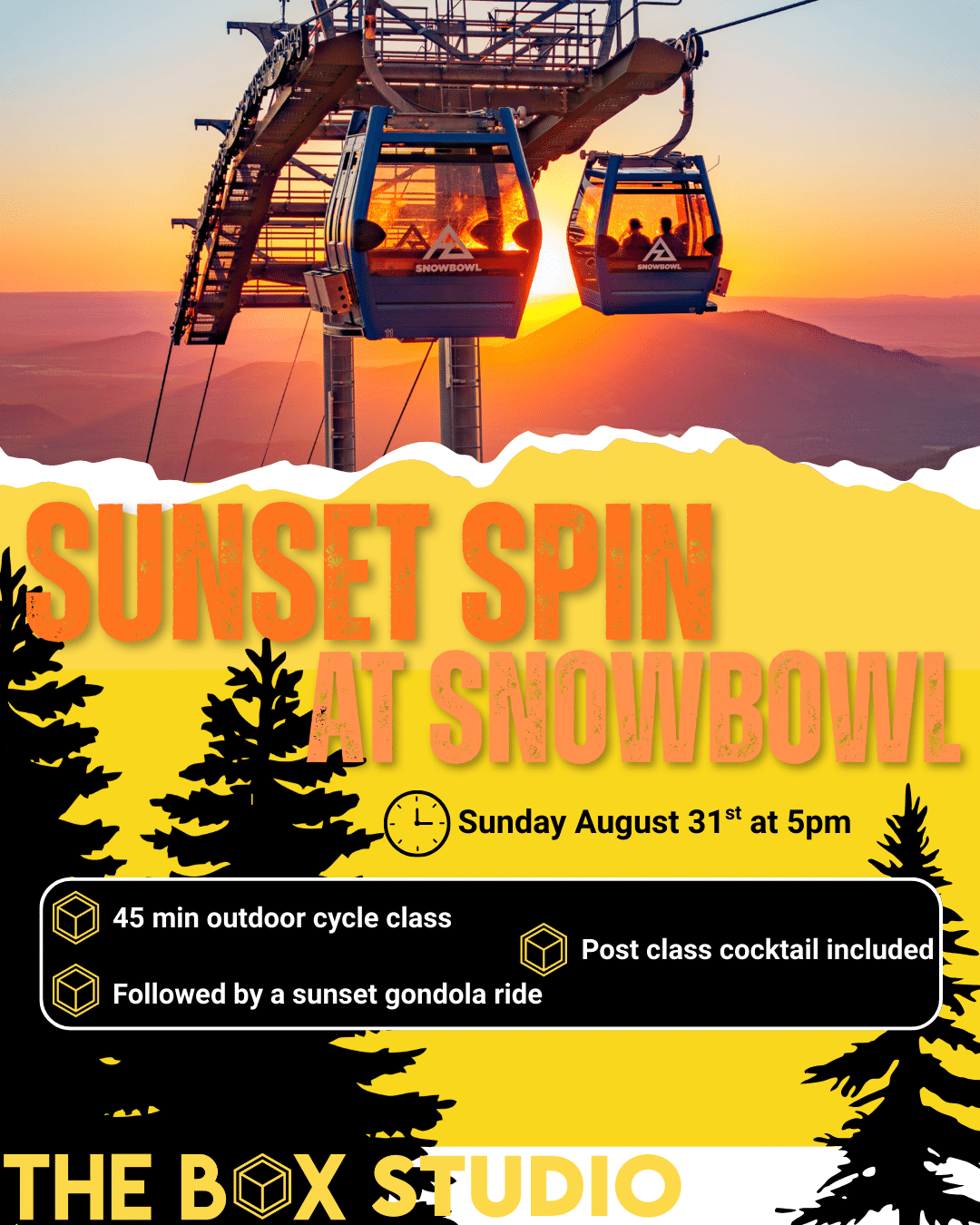 Sunset Spin class Poster