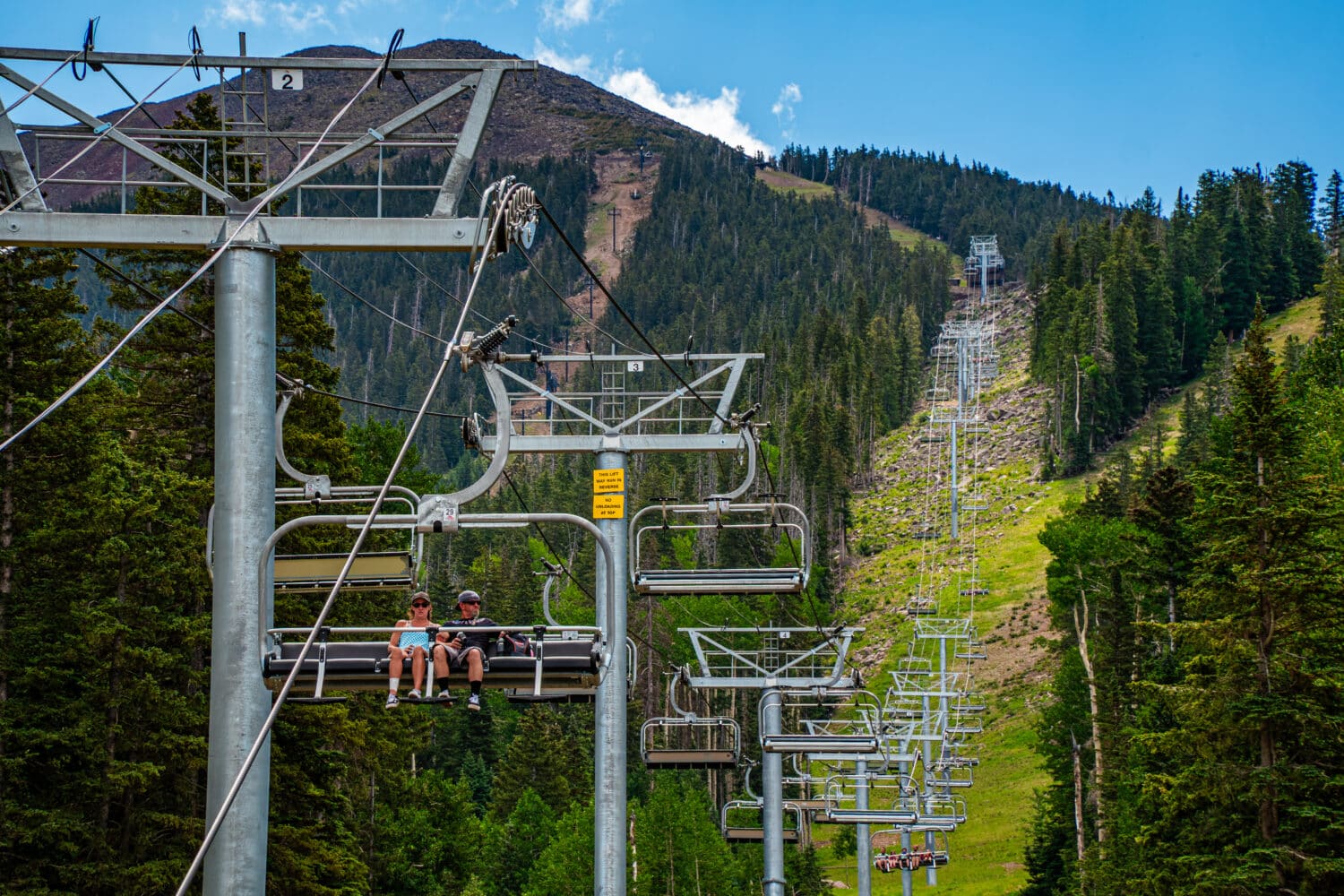 A couple taking a Scenic Chairlift Ride