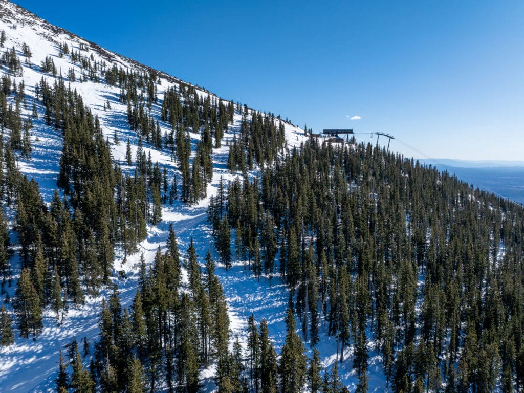 Drone shot of Snowbowl 03.03.26