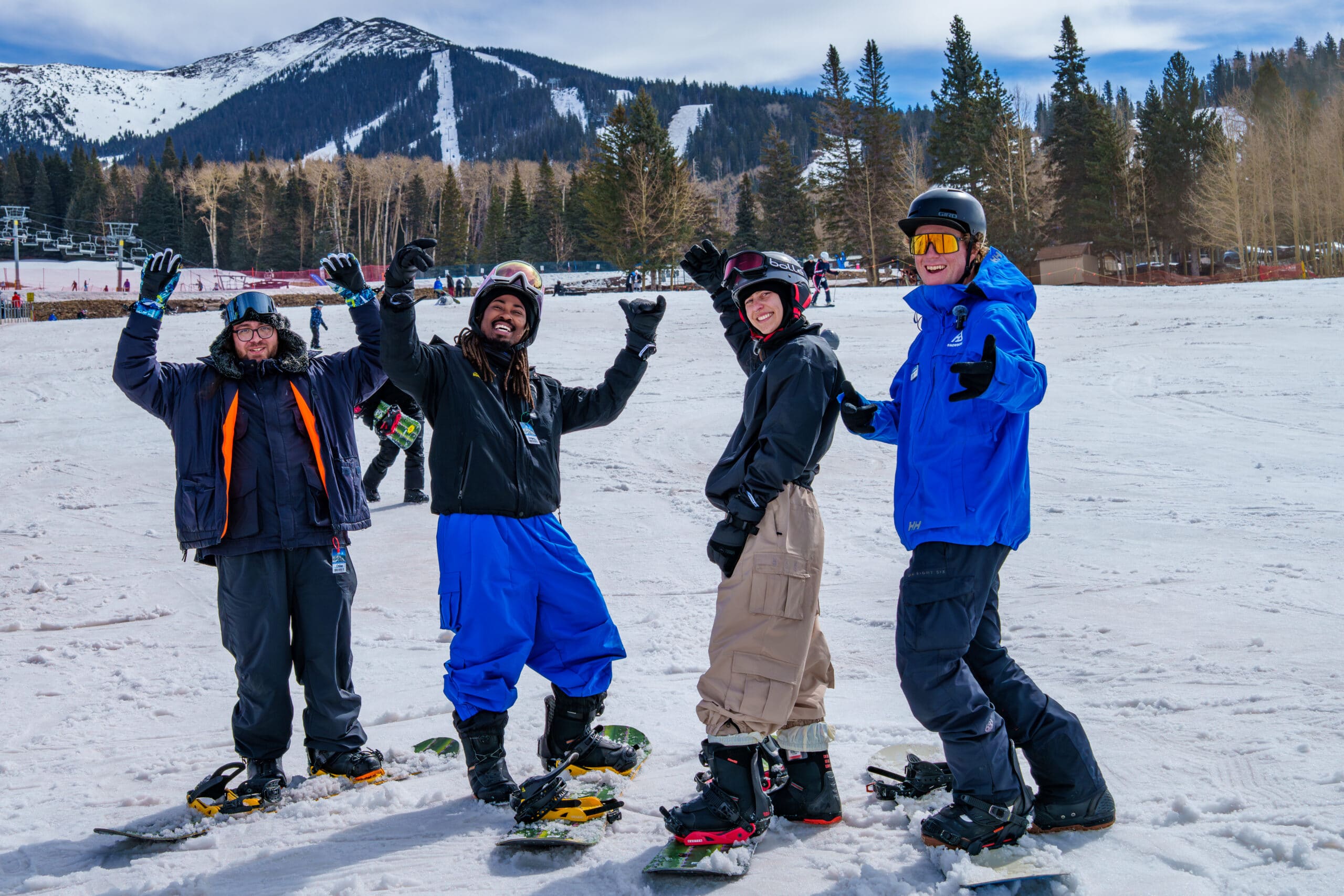 Group lesson at snowbowl