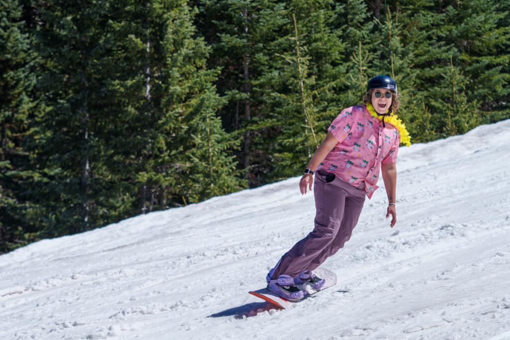 Snowboarder at Snowbowl