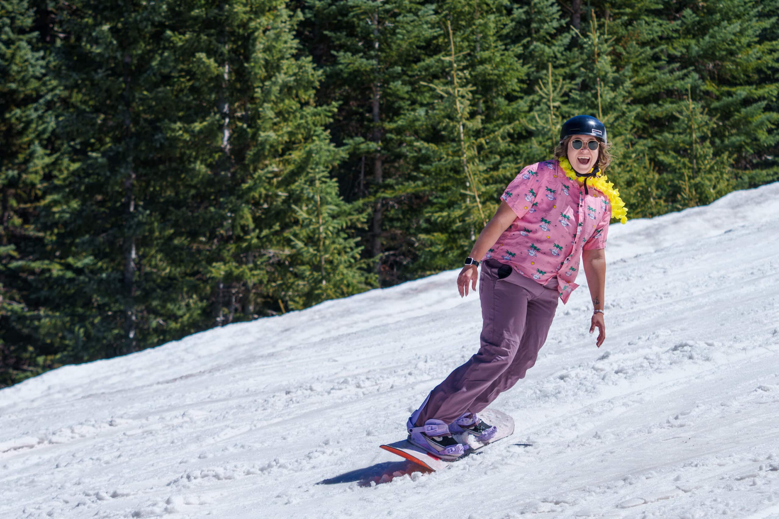 Snowboarder at Snowbowl