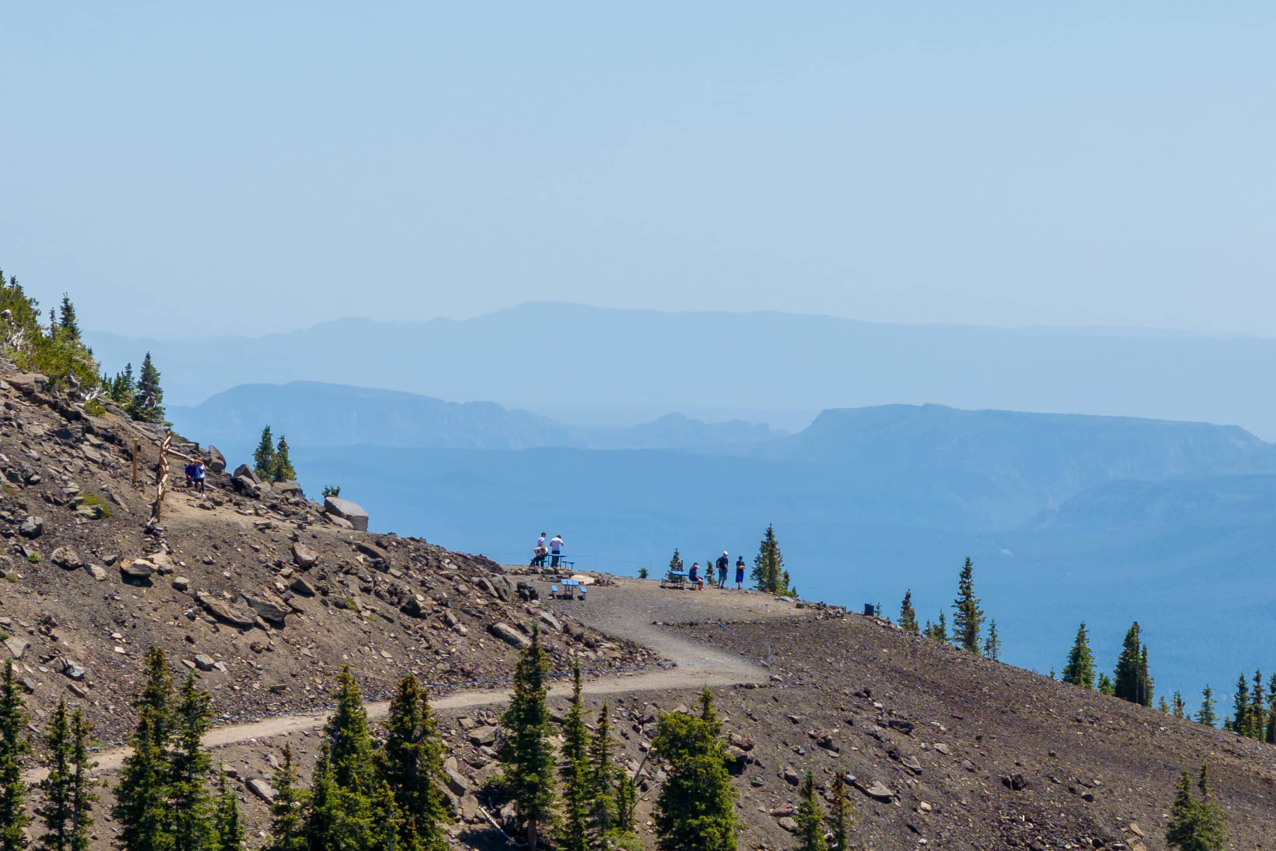 Scenic outlook trail at the top of the gondola
