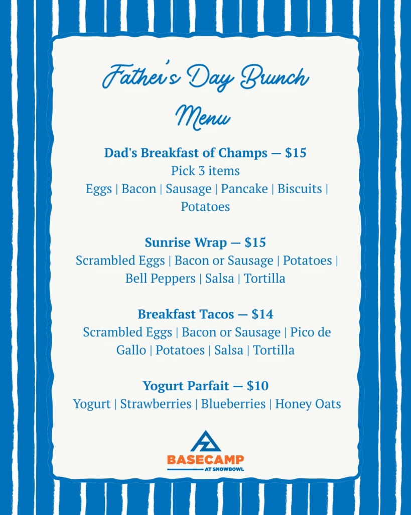 Father's Day Brunch Menu 2026